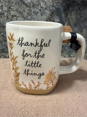 Rae Dunn “Thankful for the Little Things” 16 oz Fall Mug | NWT